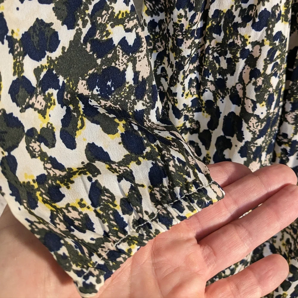 CREAMIE Gorgeous Dress! Girls' 8 Lined Animal Print Long-sleeved Party Dress - Picture 7 of 11